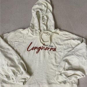 Texas Longhorns Cream Hoodie. Towel material and a slight crop. Size L